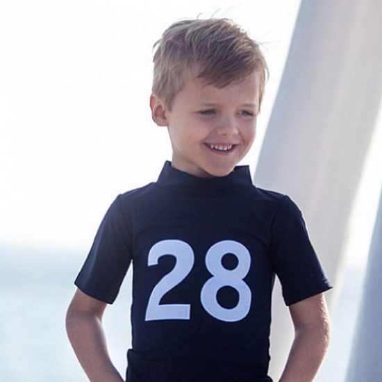 Tricou de inot pentru copii, cu filtru UV - Petit Crabe - Ash Blue 2/3 ani