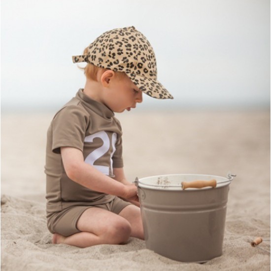 Tricou de inot pentru copii, cu filtru UV - Petit Crabe - Ash Mud 1/2 ani