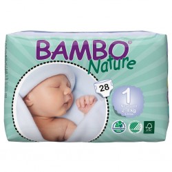 Scutece ecologice - Bambo Nature - Nou-nascut 2-4 kg  Scutece ecologice - Bambo Nature - Nou-nascut 2-4 kg