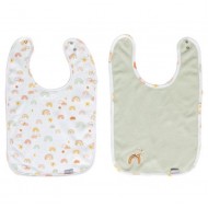 Set 2 bavetele reglabile Bebe Jou - Rainbow Sky Bebe Jou Set 2 bavetele reglabile Bebe Jou - Rainbow Sky Bebe Jou