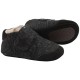 Dark Grey 33 - Papuci din lana cu scai si talpa antiderapanta - En Fant 