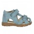 Uranus Petrol Suede 24 - Sandale din piele cu inchidere velcro pentru copii - En Fant