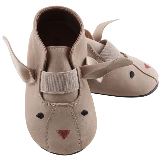 Pantofi barefoot, din piele, pentru copii - En Fant - Slippers Sand Mouse 22