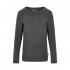 Dark Grey Melange 128 - Bluza fina de corp din bambus  - Minymo
