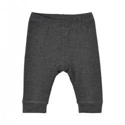 Dark Grey Melange 68 - Pantaloni fini din bambus pentru bebelusi  - Minymo
