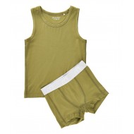 Dried Herbs 128 - Set lenjerie de corp din bambus pentru baieti - Minymo