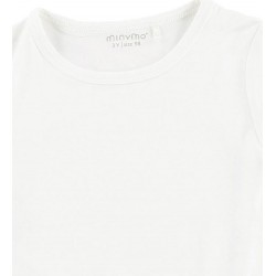 White 128 - Tricou fin din vascoza de bambus - Minymo