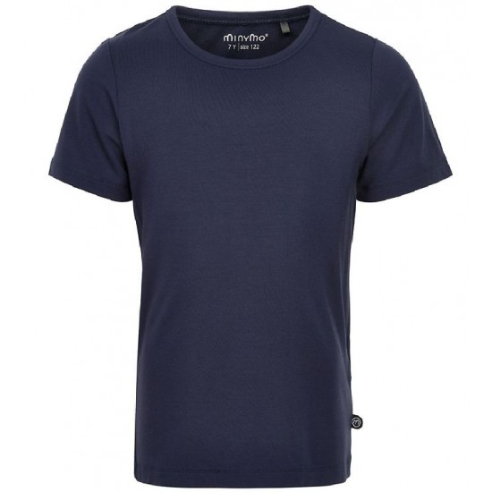Navy 158 - Tricou fin din vascoza de bambus - Minymo