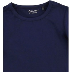 Navy 134 - Tricou fin din vascoza de bambus - Minymo