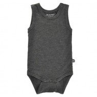 Dark Grey Melange 74 - Body-maieu  din bambus - Minymo