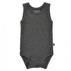 Dark Grey Melange 74 - Body-maieu  din bambus - Minymo