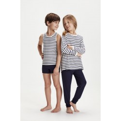 White 110 - Pijamale fine din bambus pentru fete - Minymo White 110 - Pijamale fine din bambus pentru fete - Minymo
