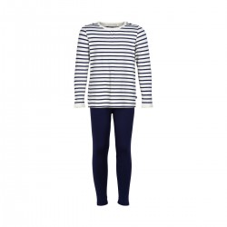 White 110 - Pijamale fine din bambus pentru fete - Minymo White 110 - Pijamale fine din bambus pentru fete - Minymo