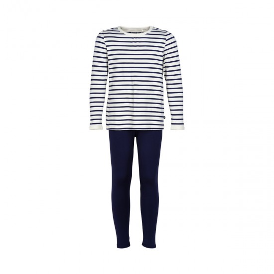 White 116 - Pijamale fine din bambus pentru fete - Minymo