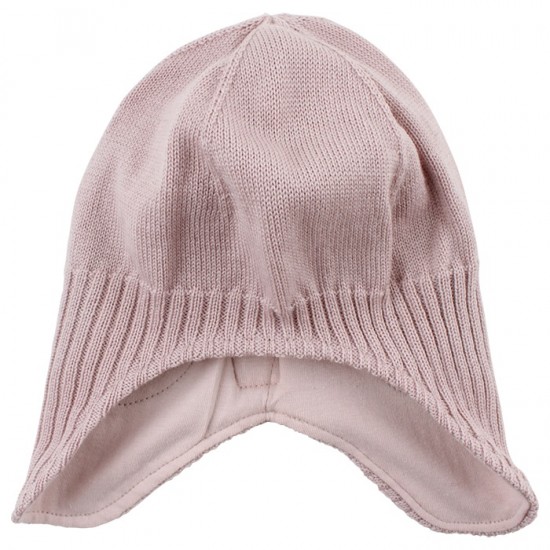 Caciula copii lana merinos tricotata superwash captusita cu bumbac - Nordic Label - Shadow Rose Caciula copii lana merinos tricotata superwash captusita cu bumbac - Nordic Label - Shadow Rose
