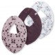 Panda Plum - Set 3 esarfe pentru bebelusi - Pippi Panda Plum - Set 3 esarfe pentru bebelusi - Pippi