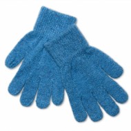 Blue 7/12 ani - Manusi tricotate cu lana merinos - CeLaVi  Blue 7/12 ani - Manusi tricotate cu lana merinos - CeLaVi