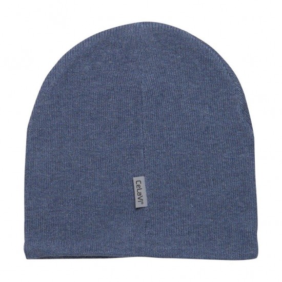 China Blue 128/134 - Fes dublat knit din lana si bumbac - CeLaVi 