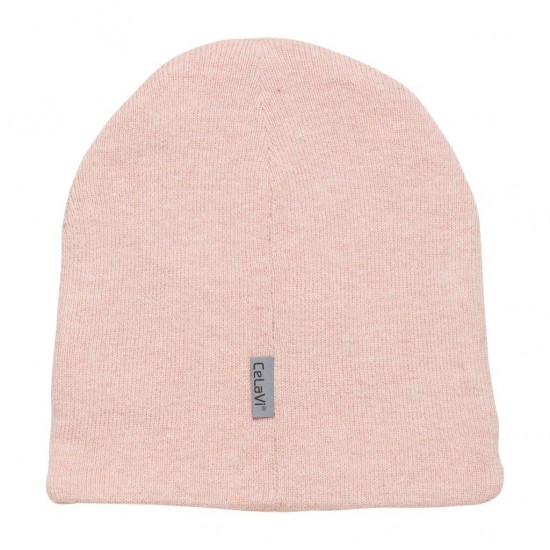 Peach Frost 128/134 - Fes dublat knit din lana si bumbac - CeLaVi 
