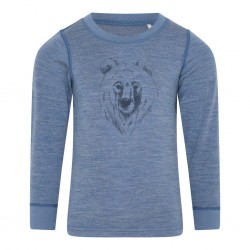 Blue Bear 100 - Bluza din lana merinos si bambus - Celavi Blue Bear 100 - Bluza din lana merinos si bambus - Celavi