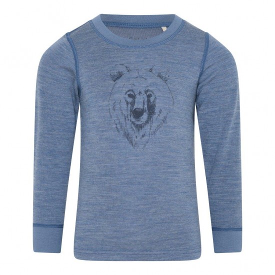 Blue Bear 150 - Bluza din lana merinos si bambus - Celavi