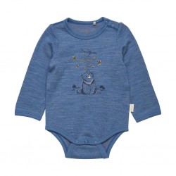Blue Bear 100 - Body fin din lana merinos si bambus - Celavi