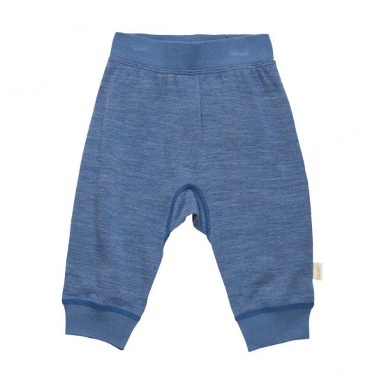 China Blue 90 - Pantaloni salvari din lana merinos si bambus - CeLaVi 