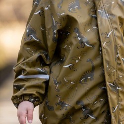 Dino 80 - Costum intreg impermeabil captusit fleece pentru ploaie, vreme rece si vant - CeLaVi  Dino 80 - Costum intreg impermeabil captusit fleece pentru ploaie, vreme rece si vant - CeLaVi