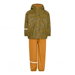 Dino 110 - Set jacheta+pantaloni impermeabil cu fleece, pentru vreme rece, ploaie si vant - CeLaVi Dino 110 - Set jacheta+pantaloni impermeabil cu fleece, pentru vreme rece, ploaie si vant - CeLaVi