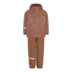 Aztec Flowers 90 - Set jacheta+pantaloni impermeabil cu fleece, pentru vreme rece, ploaie si vant - CeLaVi Aztec Flowers 90 - Set jacheta+pantaloni impermeabil cu fleece, pentru vreme rece, ploaie si vant - CeLaVi