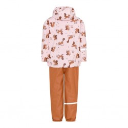 Squirrels 100 - Set jacheta+pantaloni impermeabil cu fleece, pentru vreme rece, ploaie si vant - CeLaVi Squirrels 100 - Set jacheta+pantaloni impermeabil cu fleece, pentru vreme rece, ploaie si vant - CeLaVi