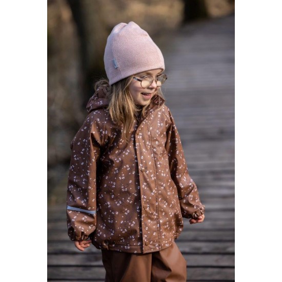 Aztec Flowers 80 - Set jacheta+pantaloni impermeabil cu fleece, pentru vreme rece, ploaie si vant - CeLaVi