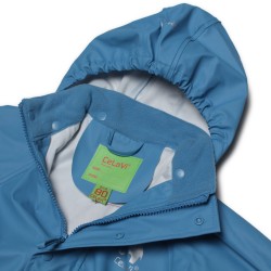 Morning Blue 100 - Set jacheta+pantaloni ploaie si windstopper - CeLaVi  Morning Blue 100 - Set jacheta+pantaloni ploaie si windstopper - CeLaVi