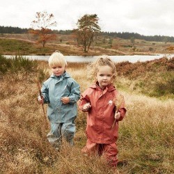 Smoke Blue 120 - Set jacheta+pantaloni ploaie si windstopper - CeLaVi  Smoke Blue 120 - Set jacheta+pantaloni ploaie si windstopper - CeLaVi