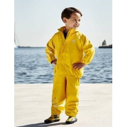 Sunny Yellow 100 - Set jacheta+pantaloni ploaie si windstopper - CeLaVi Sunny Yellow 100 - Set jacheta+pantaloni ploaie si windstopper - CeLaVi