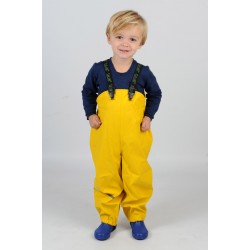 Sunny Yellow 100 - Salopeta de ploaie pentru copii, impermeabila - Celavi Sunny Yellow 100 - Salopeta de ploaie pentru copii, impermeabila - Celavi