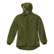 Olive 98/104 - Jacheta din lana merinos organica - tumble/boiled wool - Disana Olive 98/104 - Jacheta din lana merinos organica - tumble/boiled wool - Disana