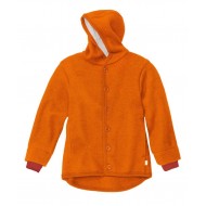 Orange 74/80 - Jacheta din lana merinos organica - tumble/boiled wool - Disana  Orange 74/80 - Jacheta din lana merinos organica - tumble/boiled wool - Disana