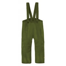 Olive 86/92 - Pantaloni din lana merinos organica - tumble/boiled wool - Disana