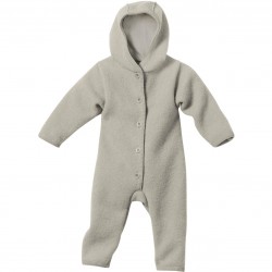 Grey 62/68 - Overall din lana merinos organica - tumble/boiled wool - Disana  Grey 62/68 - Overall din lana merinos organica - tumble/boiled wool - Disana