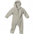 Grey 62/68 - Overall din lana merinos organica - tumble/boiled wool - Disana 