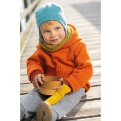 Orange 74/80 - Jacheta din lana merinos organica - tumble/boiled wool - Disana 