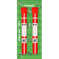 Danemarca - set 2 bratari - Bratara reutilizabila de identificare pentru copii  Infoband   Danemarca - set 2 bratari - Bratara reutilizabila de identificare pentru copii  Infoband