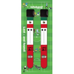 Mexic - set 2 bratari - Bratara reutilizabila de identificare pentru copii  Infoband   Mexic - set 2 bratari - Bratara reutilizabila de identificare pentru copii  Infoband