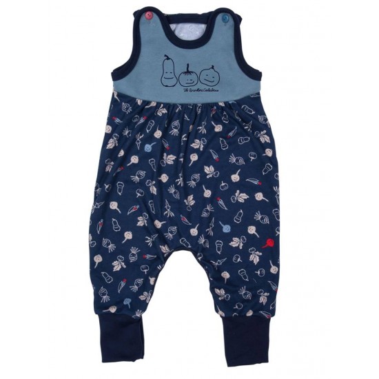 Cipollino Blue 62/68 - Romper din bumbac organic - Iobio 