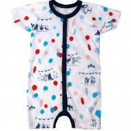 Balloons 74/80 - Playsuit din bumbac organic interlock GOTS - Iobio  Balloons 74/80 - Playsuit din bumbac organic interlock GOTS - Iobio
