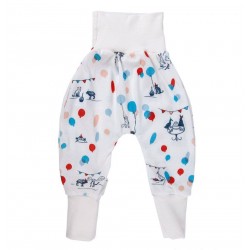 Balloon 86/92 - Pantaloni Salvari Joga subtiri din bumbac organic - Iobio 