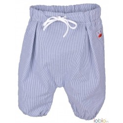 Sevilla Fine Stripe Blue 74/80 - Pantaloni Salvari 3/4 din bumbac organic - Iobio 