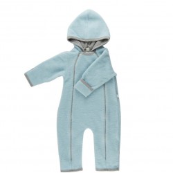 Celestial Blue 74/80 - Overall babywearing din lana merinos organica - wool fleece - Iobio  Celestial Blue 74/80 - Overall babywearing din lana merinos organica - wool fleece - Iobio