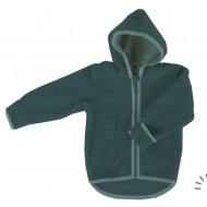 Emerald 62/68 - Jacheta din lana merinos organica - wool fleece - Iobio  Emerald 62/68 - Jacheta din lana merinos organica - wool fleece - Iobio